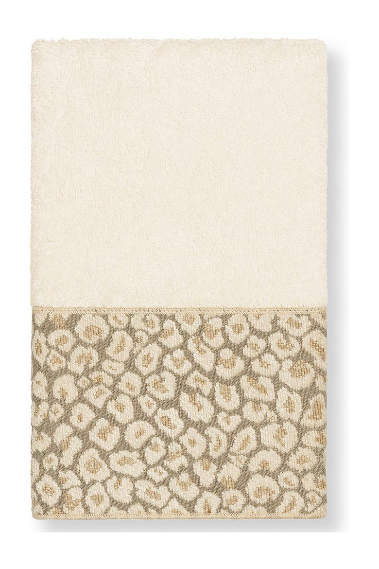 Spots Embellished Hand Towel - Cream, Main, color, CREAM