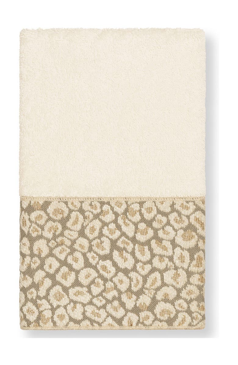 Linum Home Textiles Spots Embellished Hand Towel - Cream, Main, color, Cream