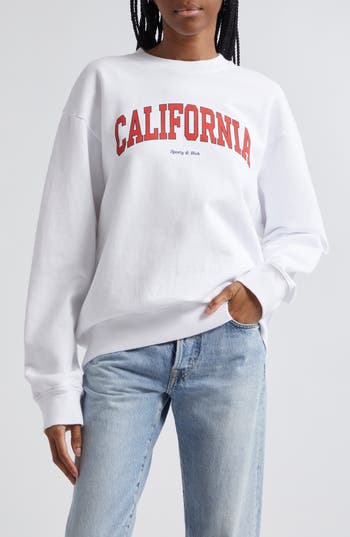 Sporty And Rich Sporty & Rich California Graphic Sweatshirt In White