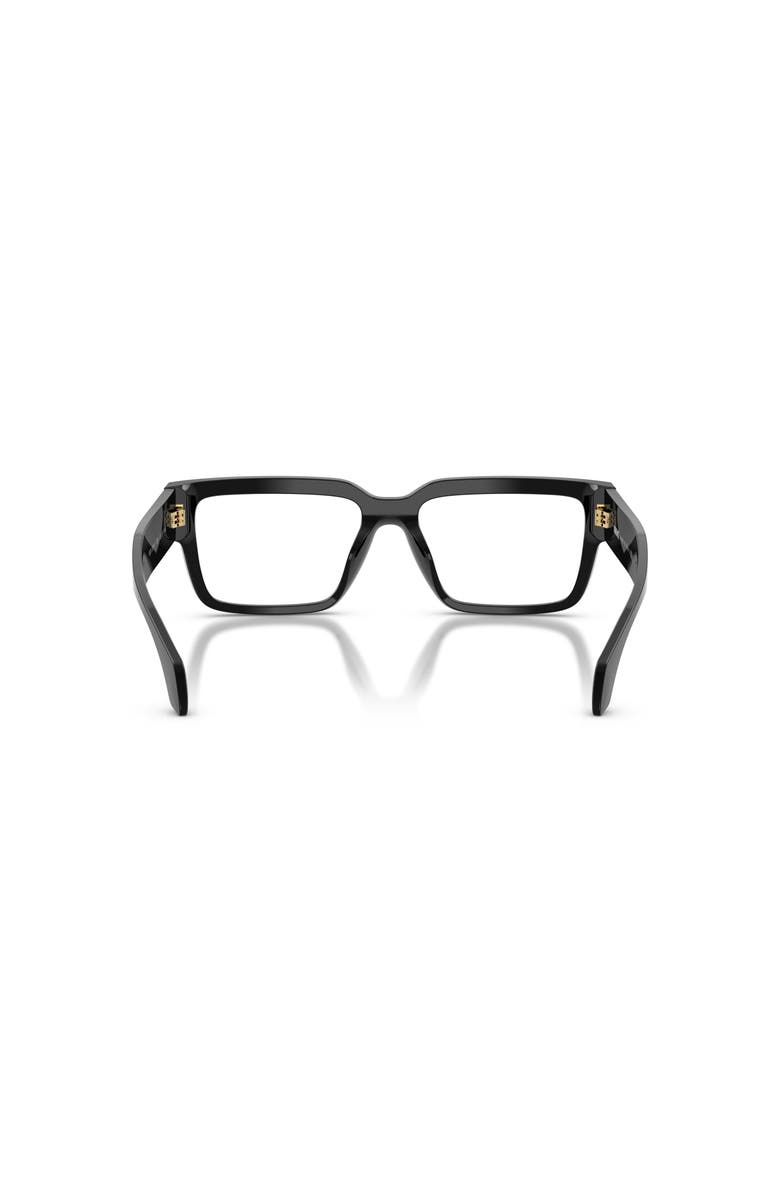 Versace 55mm Rectangle optical glasses, Alternate, color, Black