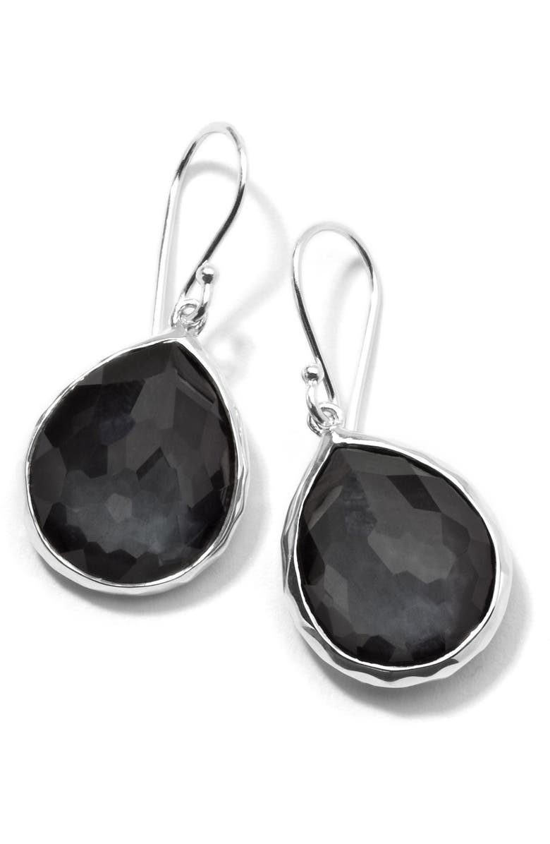 Ippolita Rock Candy<sup>®</sup> Mini Teardrop Earrings, Main, color, Hematite