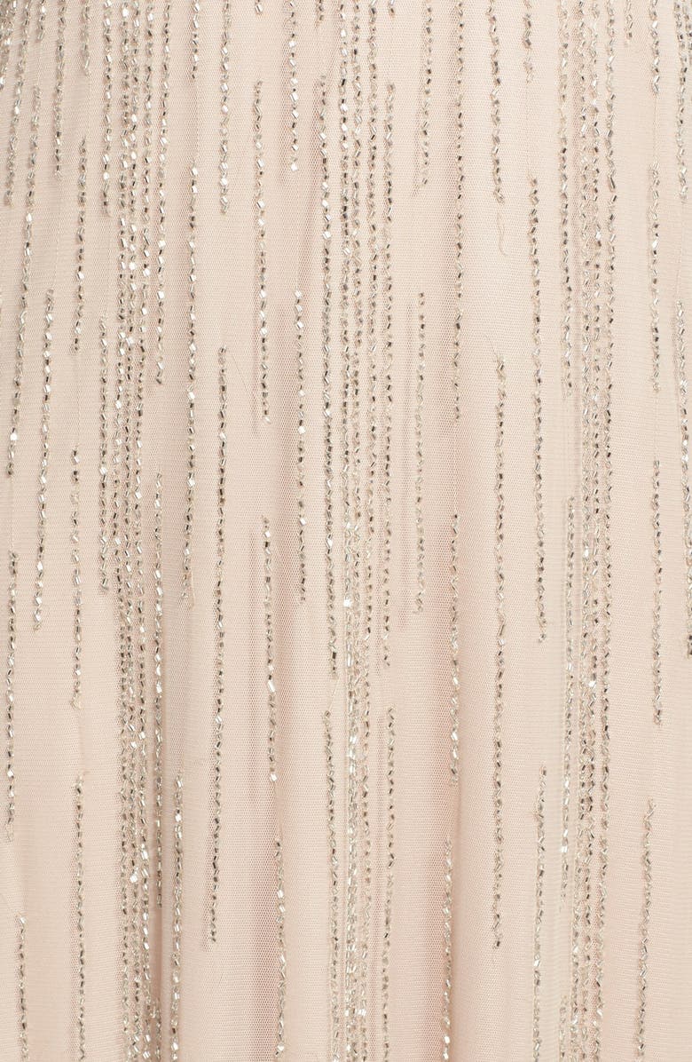 Adrianna Papell Beaded Blouson Gown, Alternate, color, 