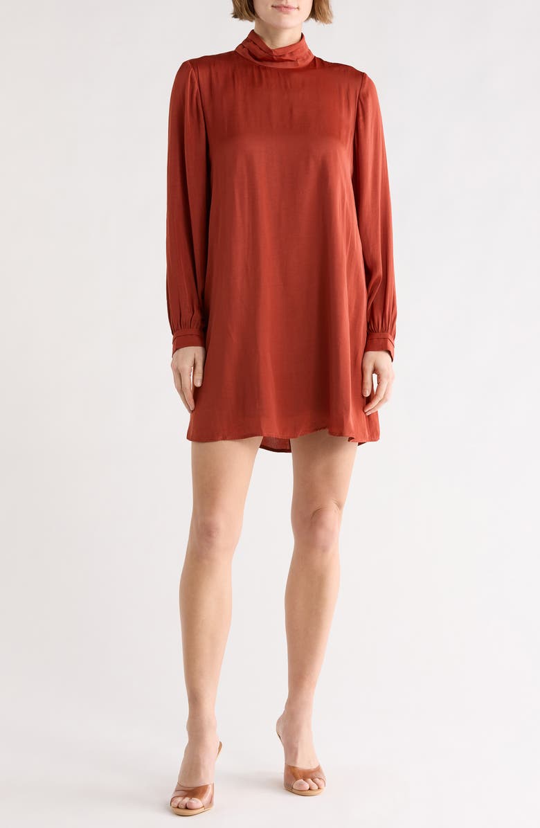 Tart Darcila Long Sleeve Minidress, Main, color, Chili Oil