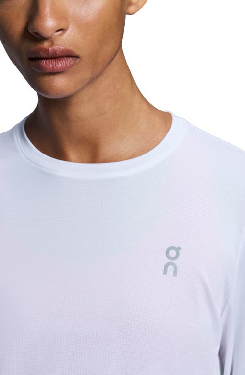 On Core Lg Sleeve Running T-shirt In White