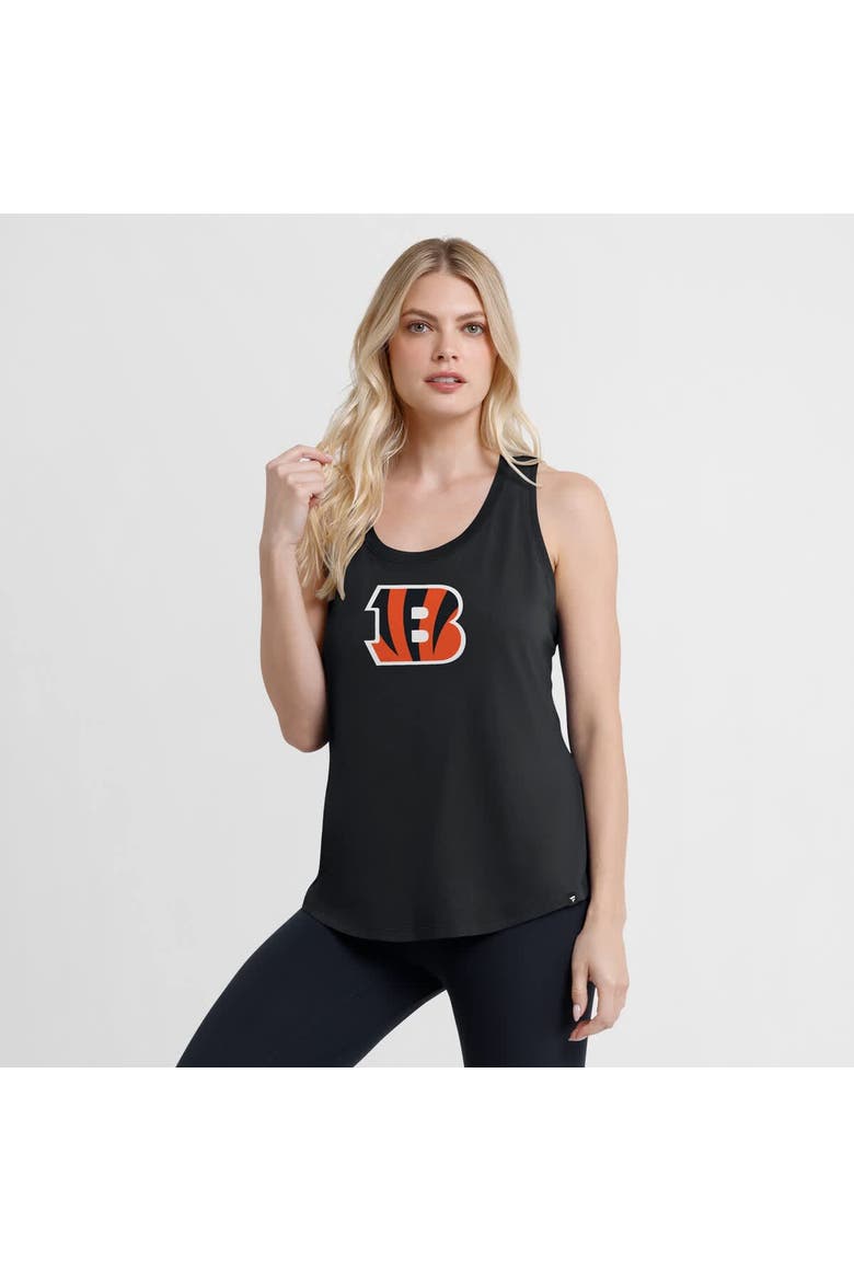 Women's Fanatics Black Cincinnati Bengals Iron Fan Tank Top, Alternate, color, Black