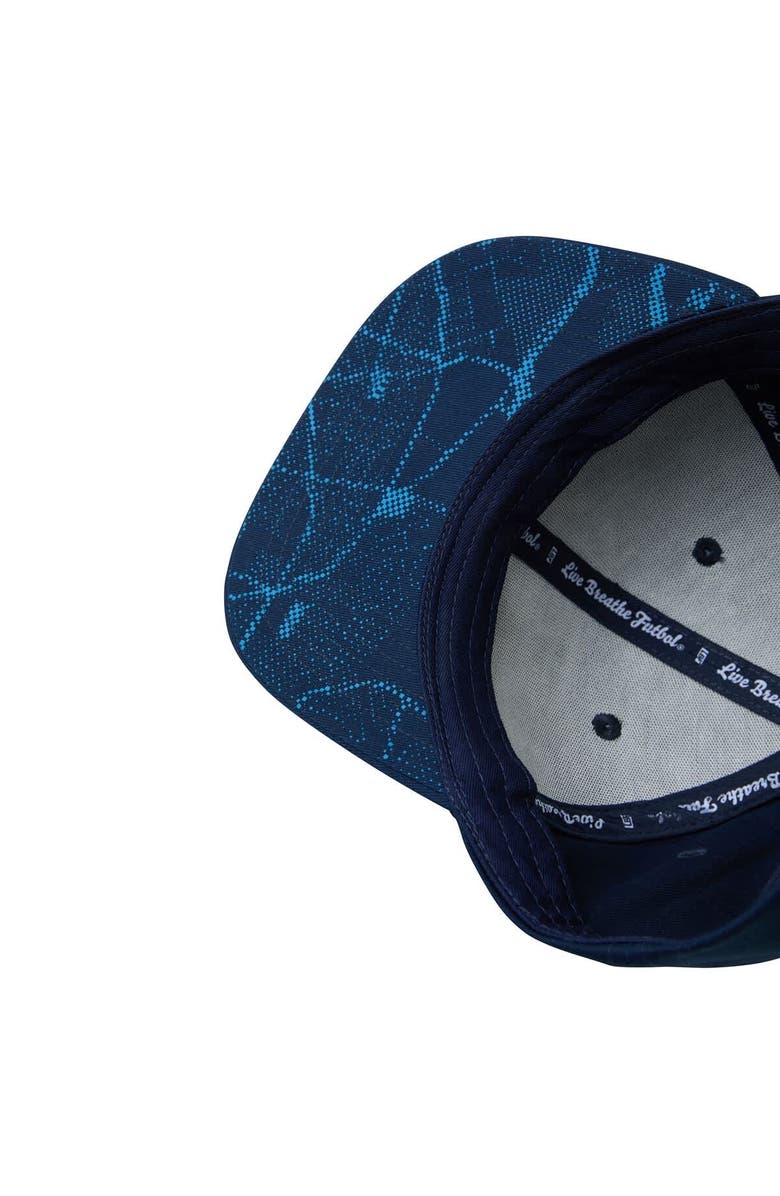Live Breathe Futbol Unisex Live Breathe Futbol Navy New York City FC Monogram Snapback Hat, Alternate, color, 