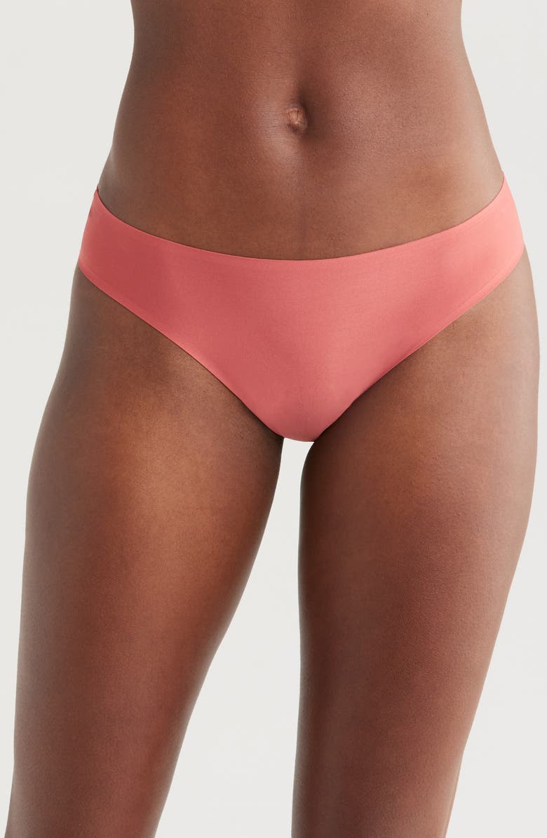 MeUndies Dreamseam Thong, Main, color, Dusty Cedar