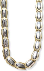 ARGENTO VIVO All Around Convex Link Necklace