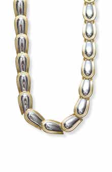 All Around Convex Link Necklace