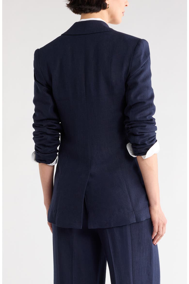 Classic Fit Linen Blend Blazer, Alternate, color, NAVY NIGHT