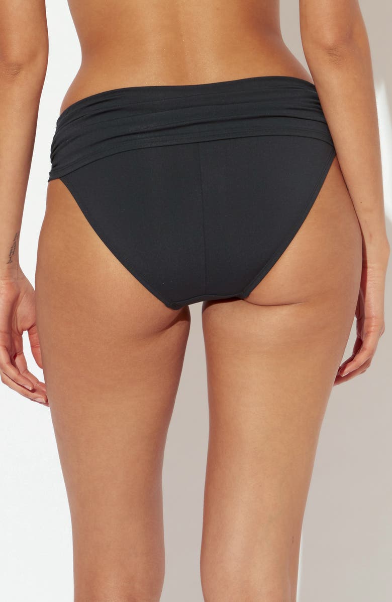 BLEU by Rod Beattie Hipster Bikini Bottoms, Alternate, color, Black