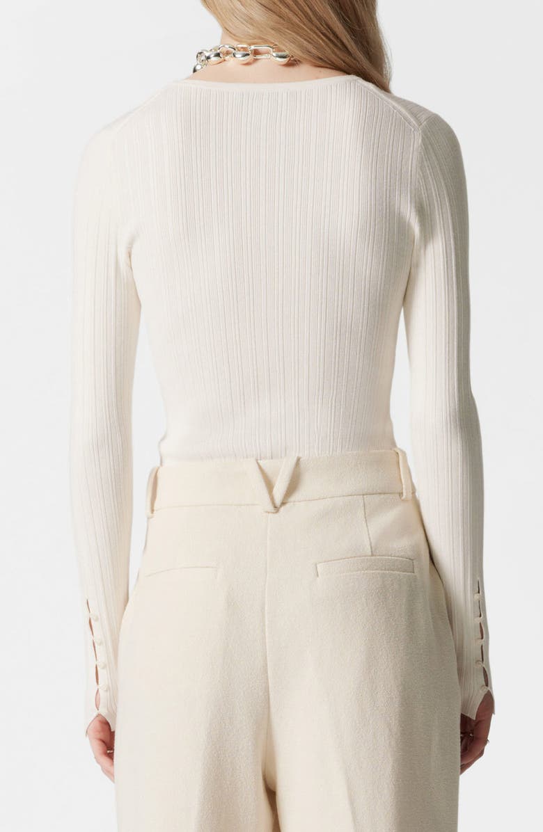 & Other Stories Slim Fit Long Sleeve Rib Top, Alternate, color,