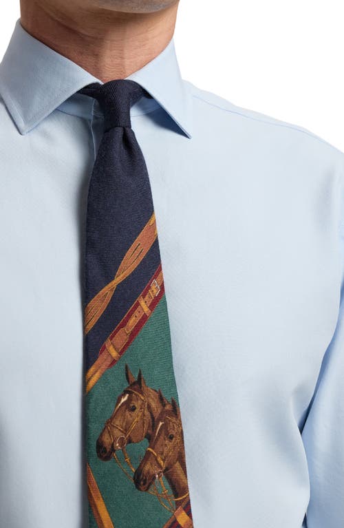 Ralph Lauren Purple Label Aston Cotton Oxford Button-up Shirt In Blue