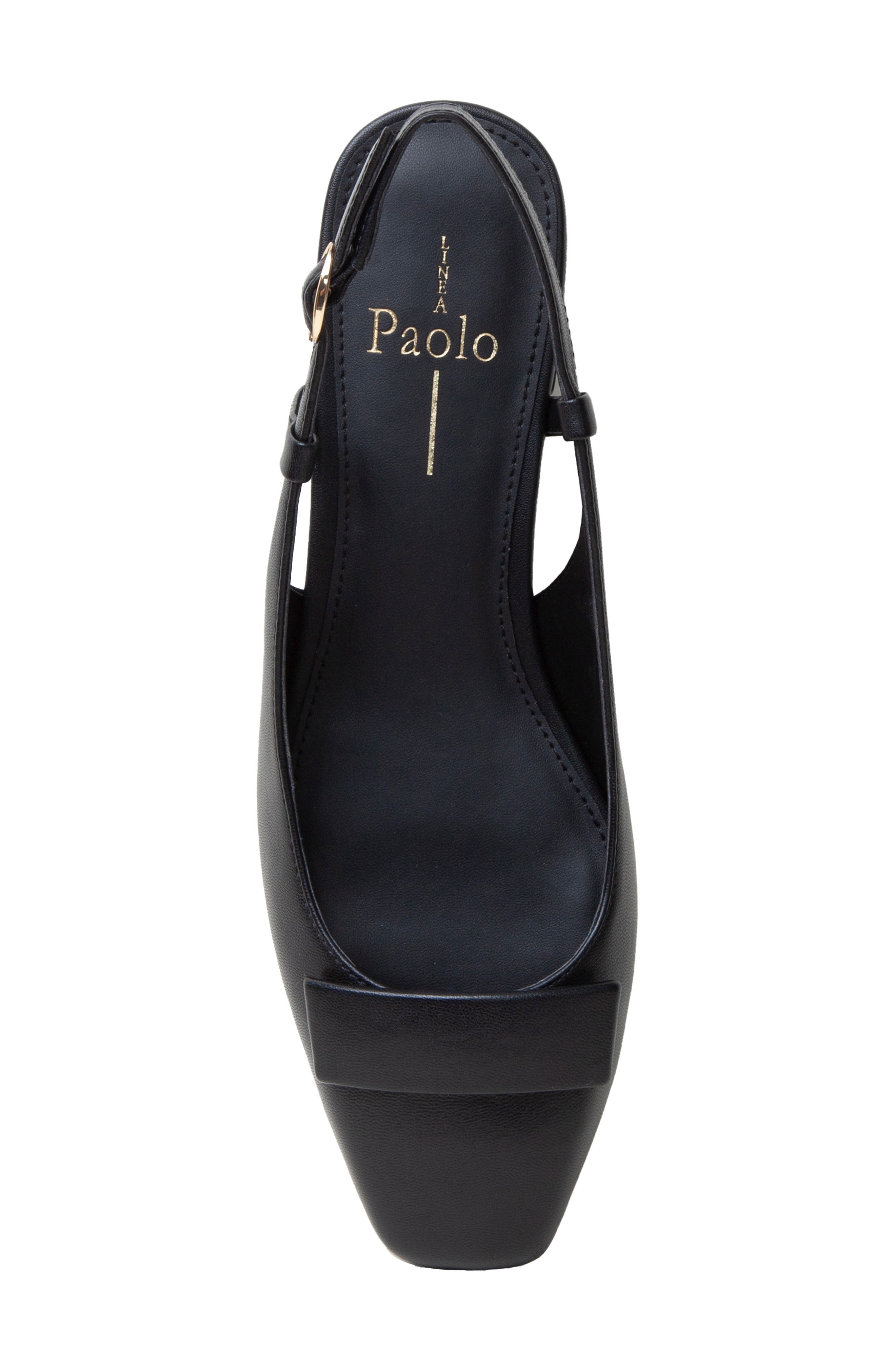 Linea Paolo Caris Slingback Pump, Alternate, color, Black