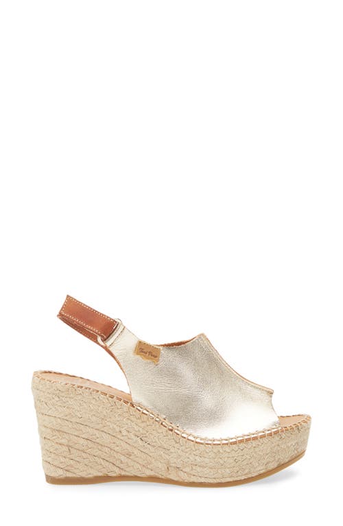 Toni Pons 'lugano' Espadrille Wedge Sandal In Platinum