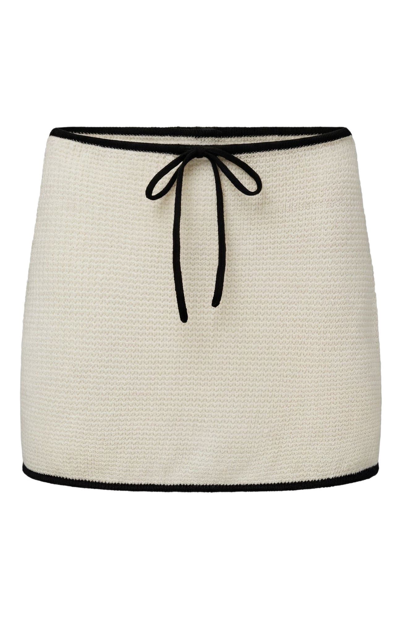 Knit Linen Mini Skirt - image 2