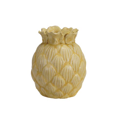 Stoneware Pineapple Shaped Vase