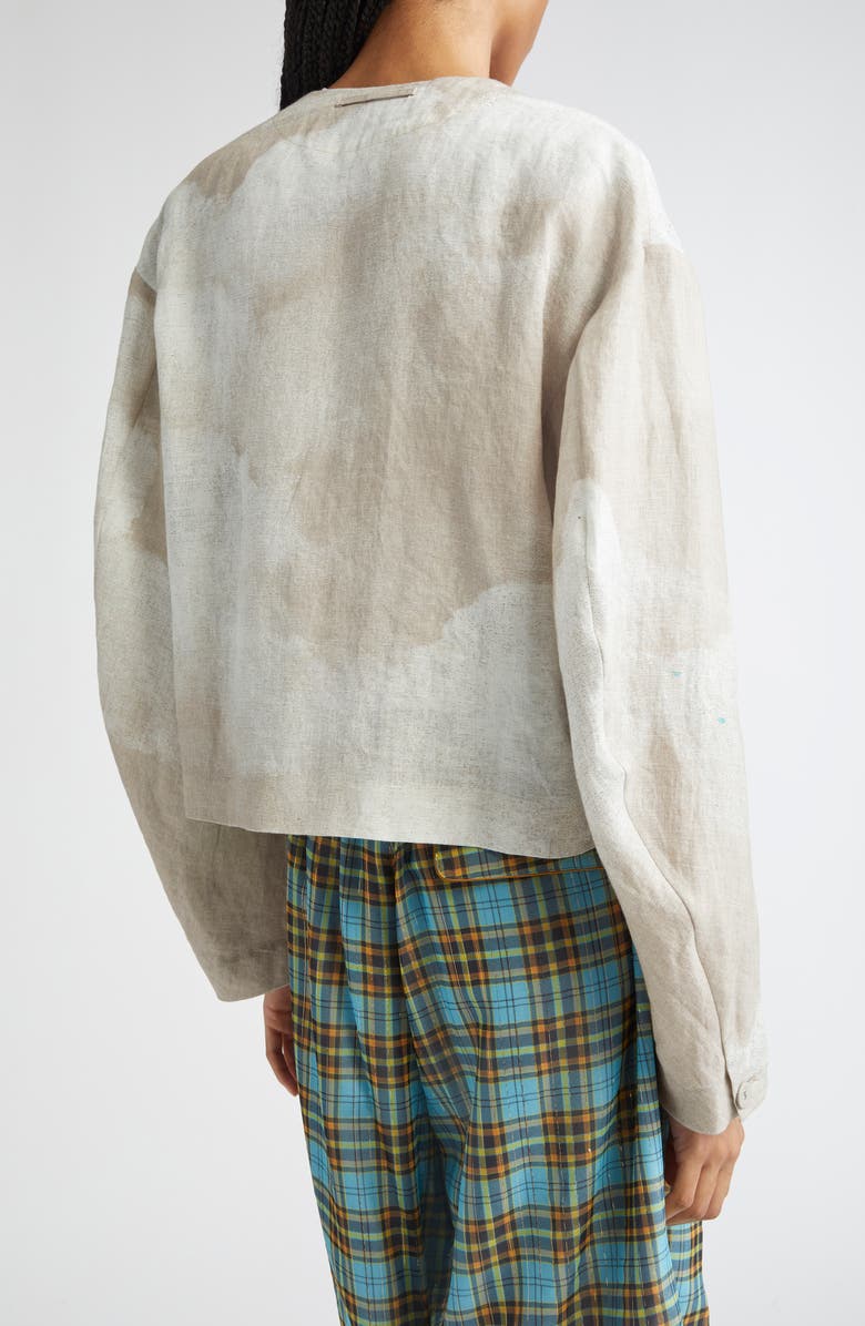 Undercover Crop Linen Jacket, Alternate, color, 