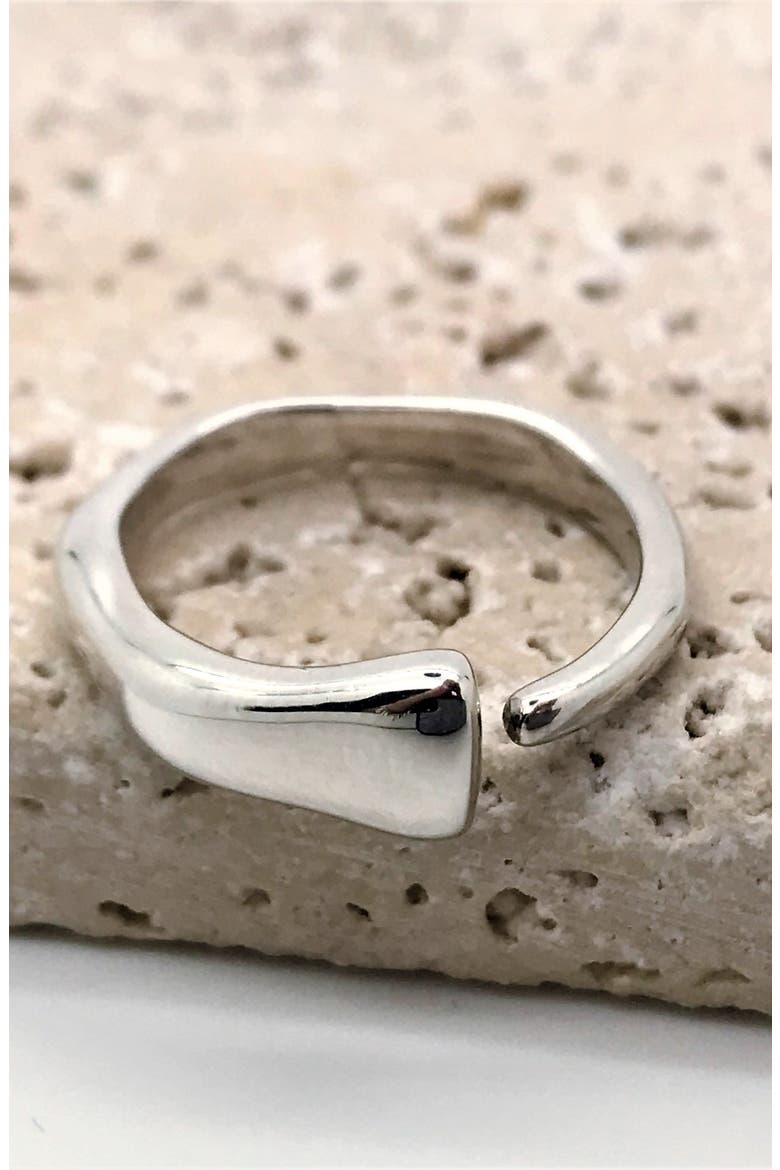Silver Icicle Open Ring Adjustable, Alternate, color, Sterling Silver