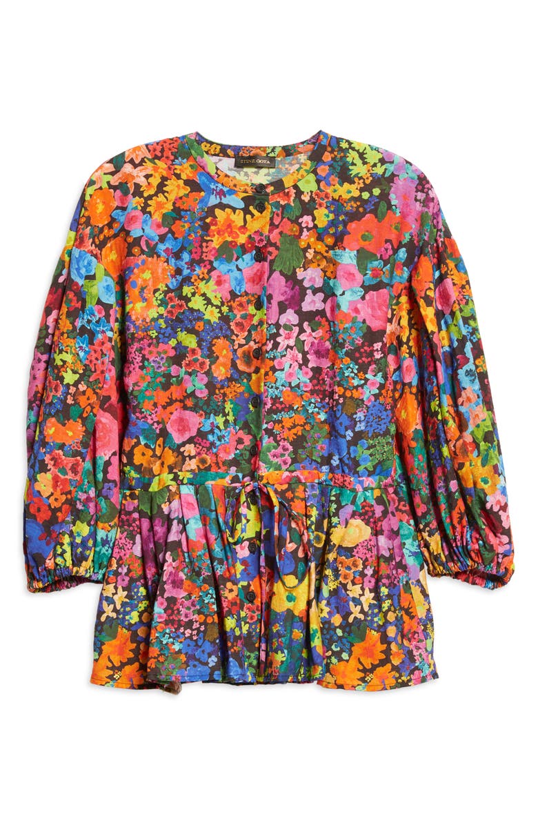 Stine Goya Ferrah Floral Balloon Sleeve Top, Alternate, color, 