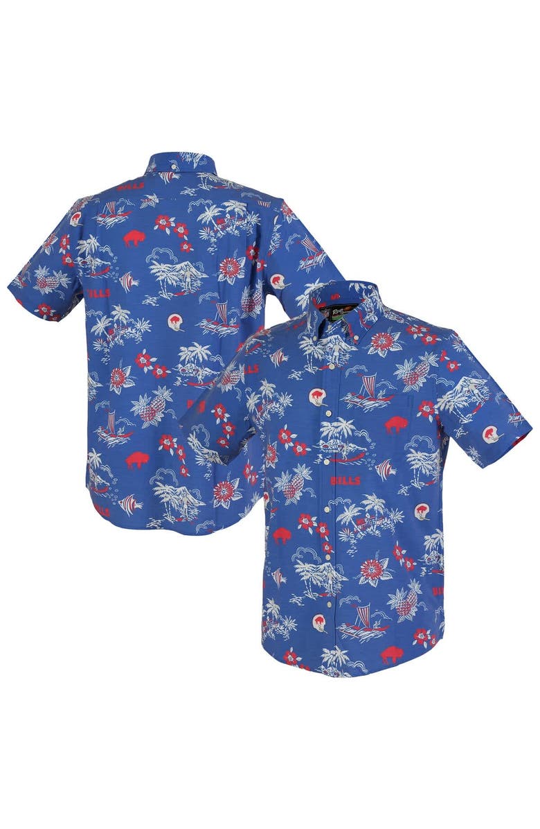 Reyn Spooner Men's Reyn Spooner Royal Buffalo Bills Throwback Kekai Performance Button-Down Shirt, Alternate, color, Royal