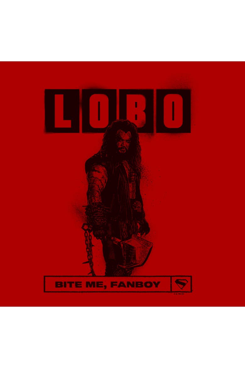 Men's Supergirl Bite Me Fanboy  Graphic T-Shirt, Alternate, color, Red