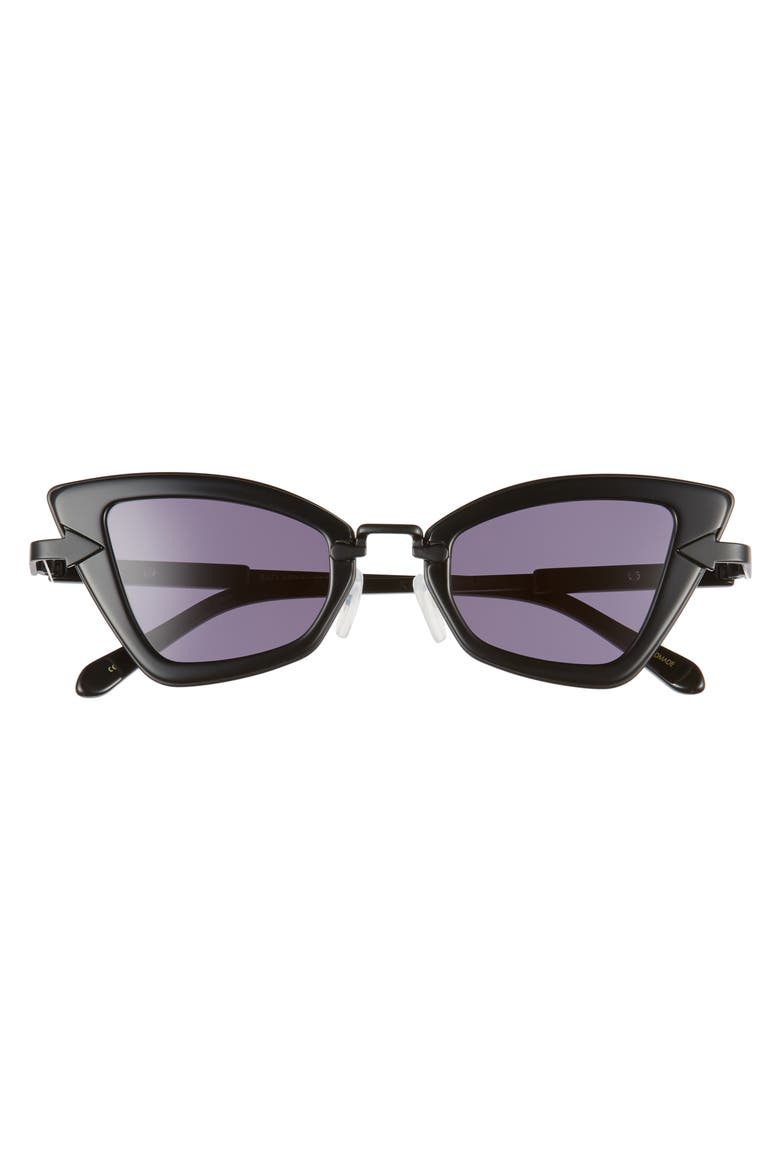 Bad Apple 46mm Cat Eye Sunglasses, Alternate, color, BLACK/ SMOKE
