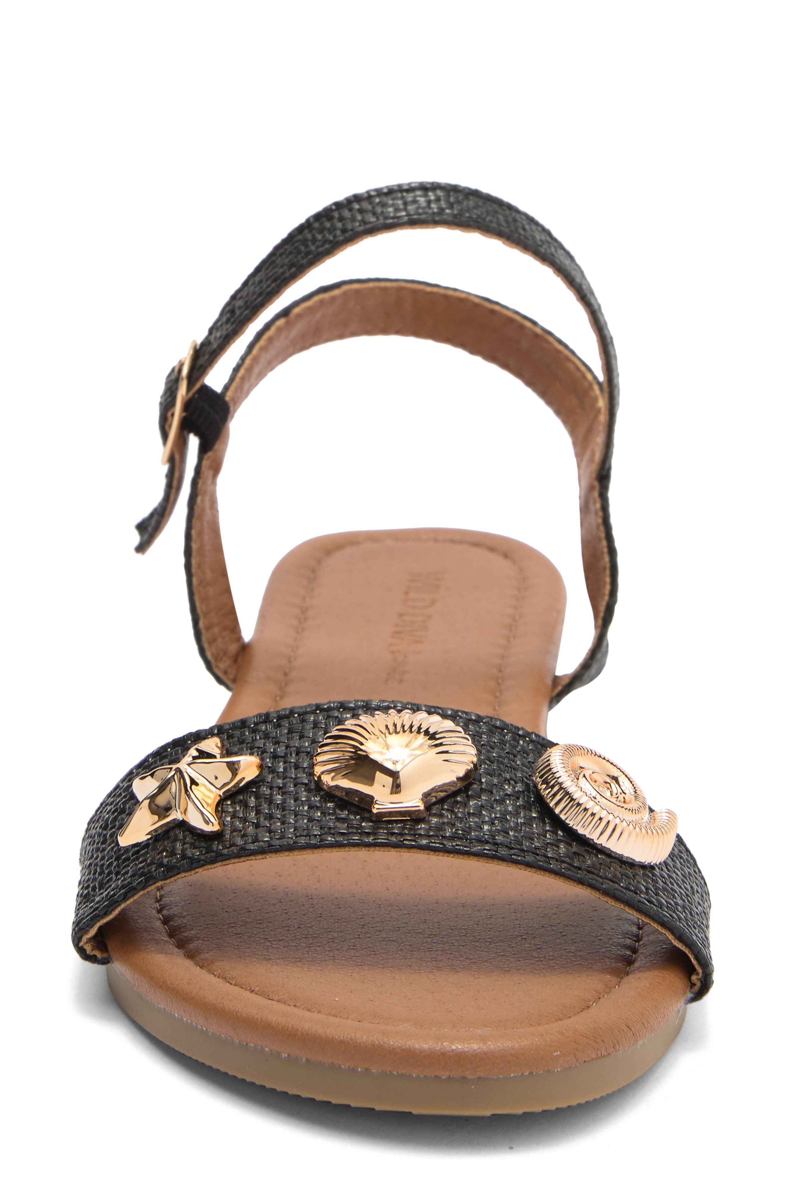 Rose Sandal, Alternate, color, BLACK