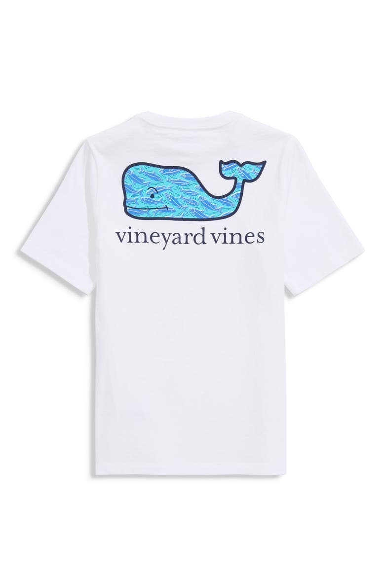 Kids' Whale Fill Cotton Graphic Pocket T-Shirt, Alternate, color, WHITE CAP
