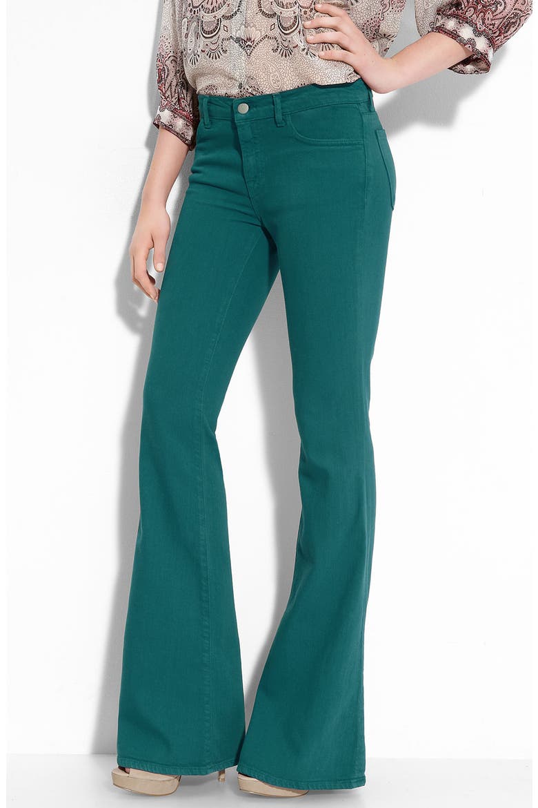 Mid Rise Flare Leg Stretch Jeans, Main, color, BERMUDA BLUE