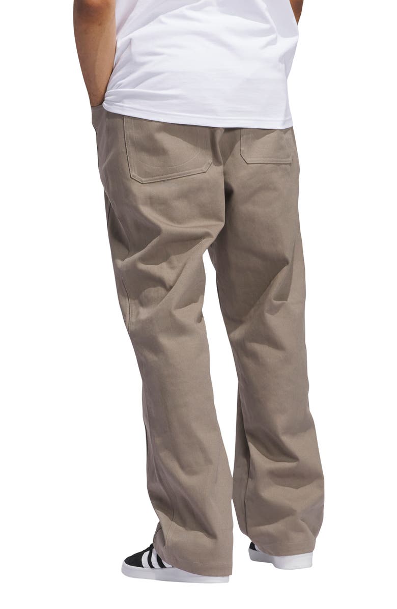 adidas Kader Cotton Twill Pants, Alternate, color, Putty Beige