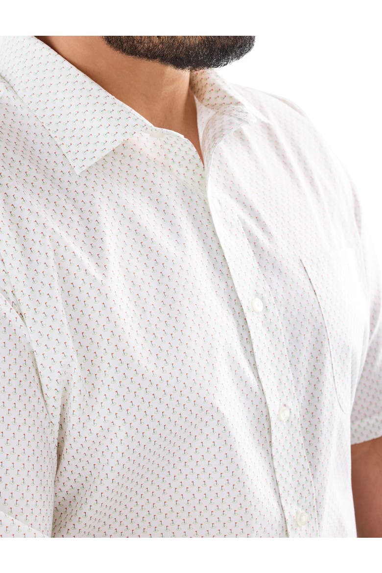 Big & Tall Tech Hole In One Sport Shirt, Alternate, color, WHITE