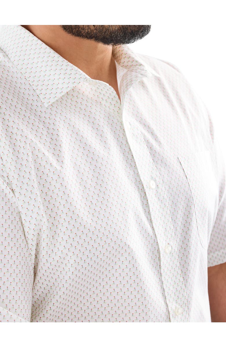 Oak Hill by DXL Big & Tall Tech Hole In One Sport Shirt, Alternate, color, White