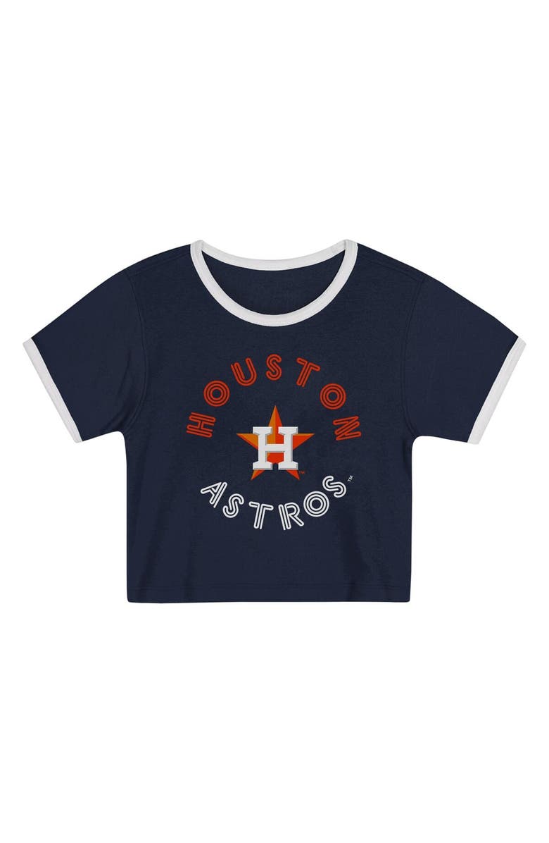 Outerstuff Toddler Navy Houston Astros Double Run T-Shirt & Shorts Set, Alternate, color, Navy