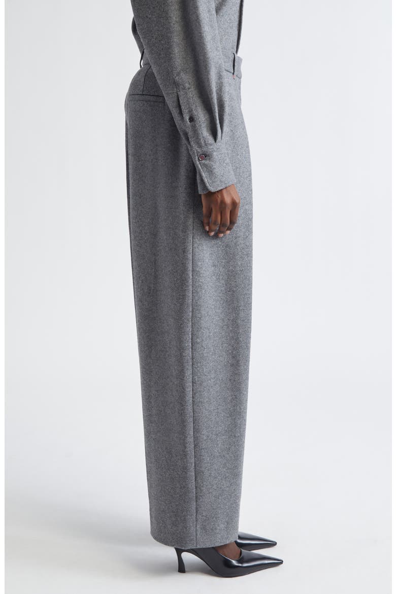 Pleated Wide Leg Wool & Cashmere Trousers (Women) | Nordstrom