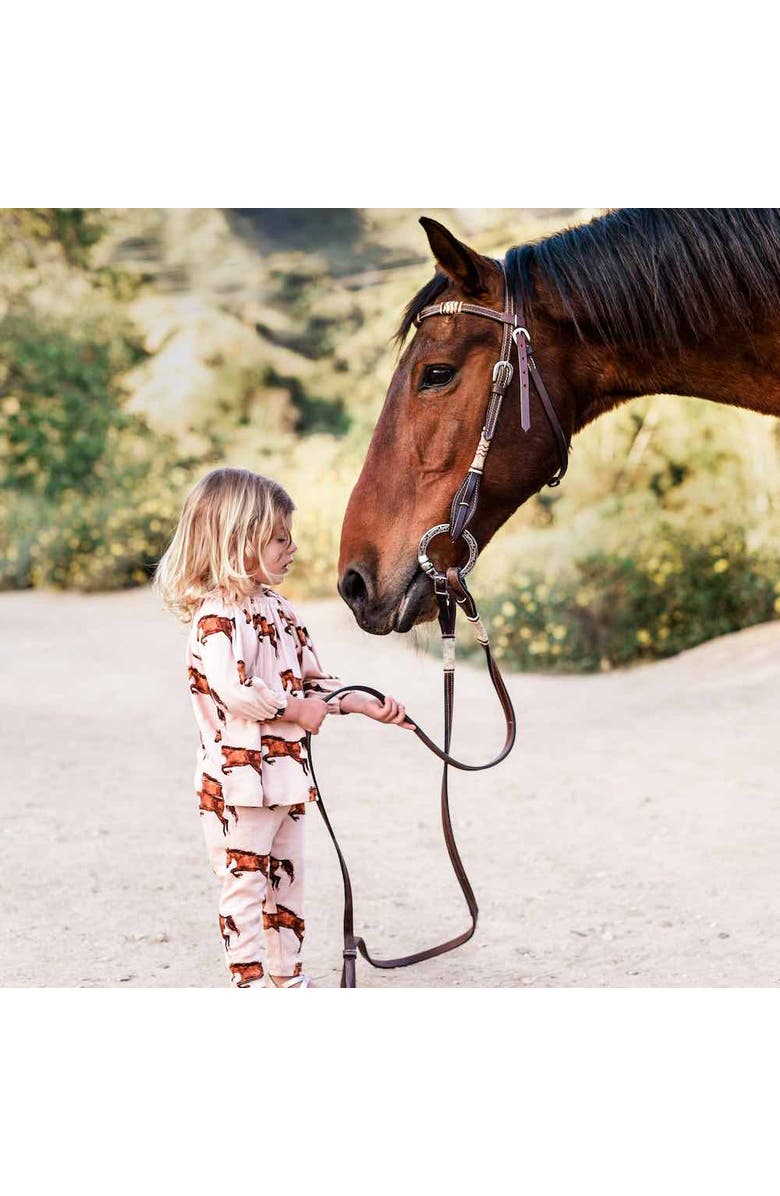 Milkbarn Organic Cotton Dress and Legging Set, Alternate, color, Chicken