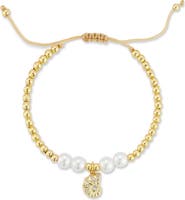 GLAZE JEWELRY Shell Charm Beaded Slider Bracelet