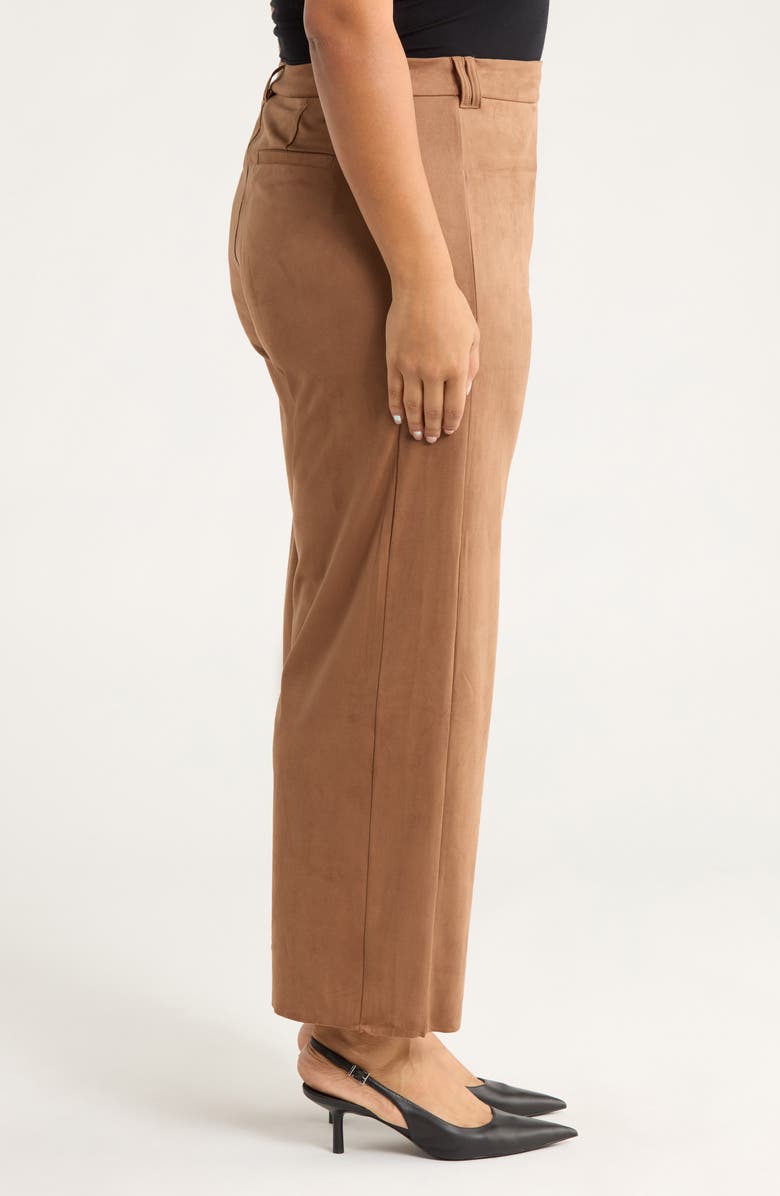 Lysse Vionette Faux Suede Wide Leg Pants, Alternate, color, Lux Camel