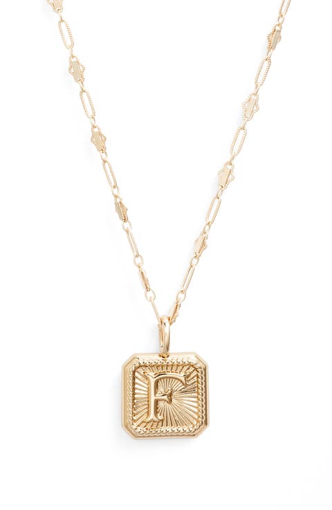 Harlow Initial Pendant Necklace