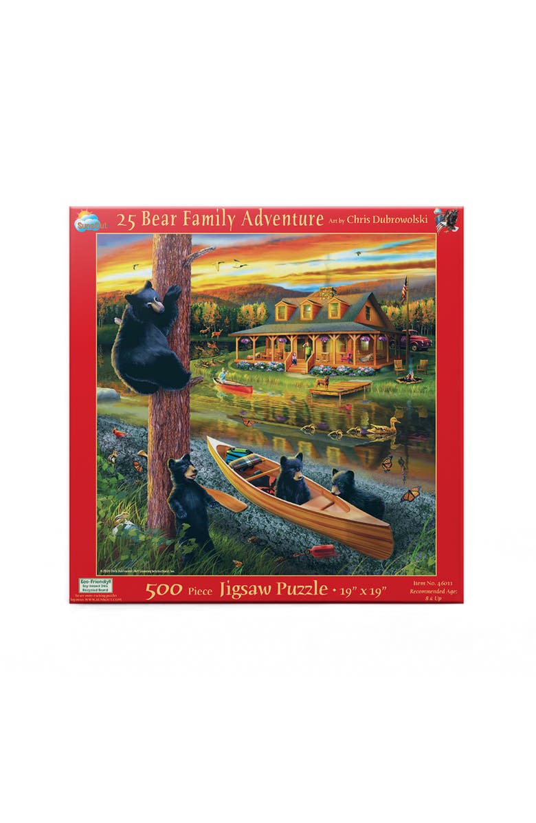 Sunsout 25 Bear Family Adventure 500 piece Jigsaw Puzzle for Adults, Alternate, color, Multicolor