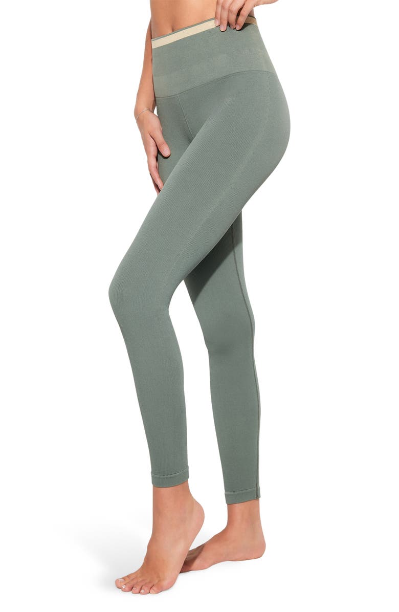 Spiritual Gangster Love High Waist 7/8 Leggings, Alternate, color, Agave