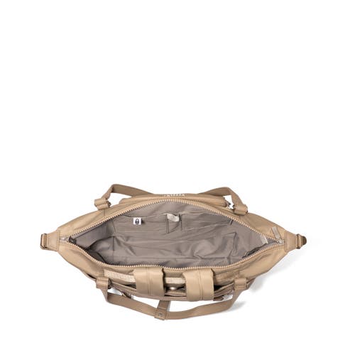 Baggallini Nolita Small Convertible Backpack In Taupe Twill