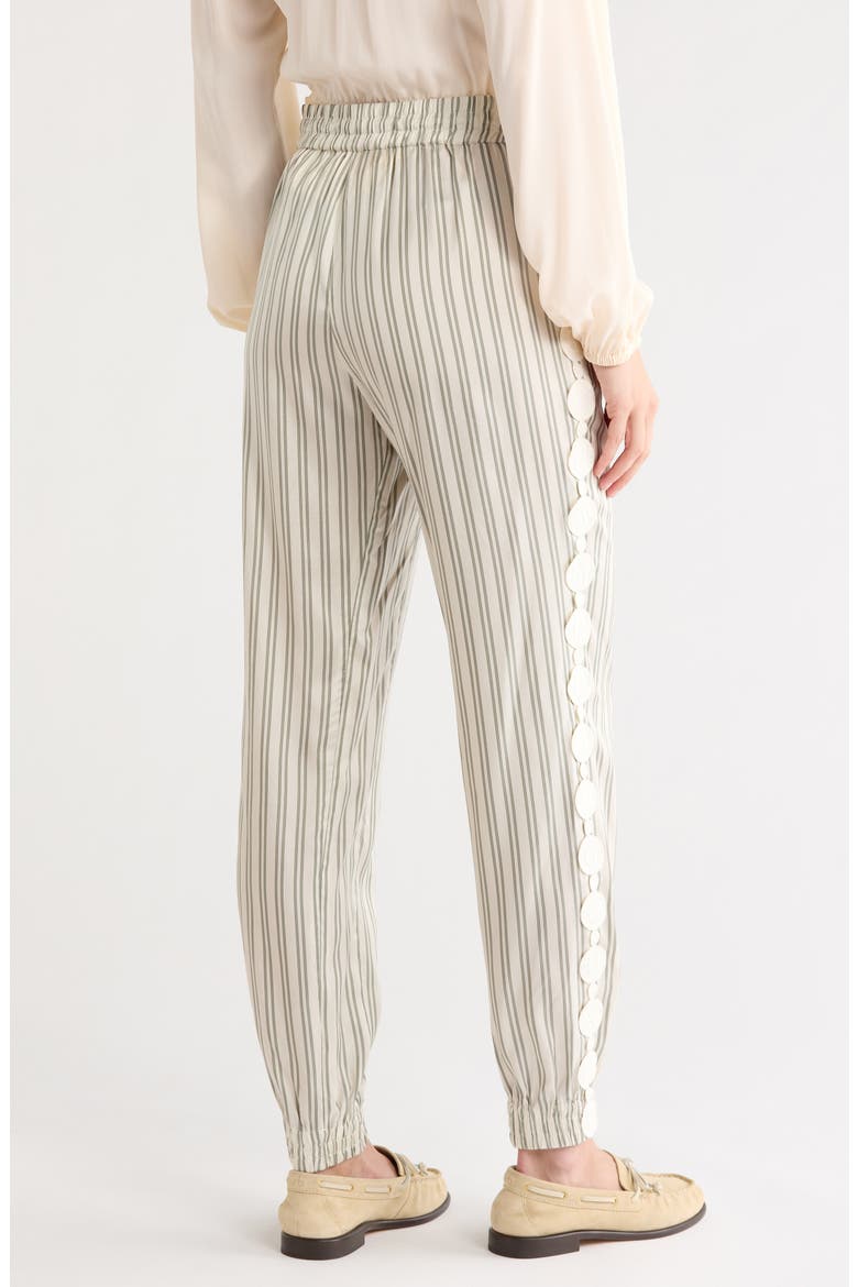 Striped Tapered Trousers, Alternate, color, KHAKI