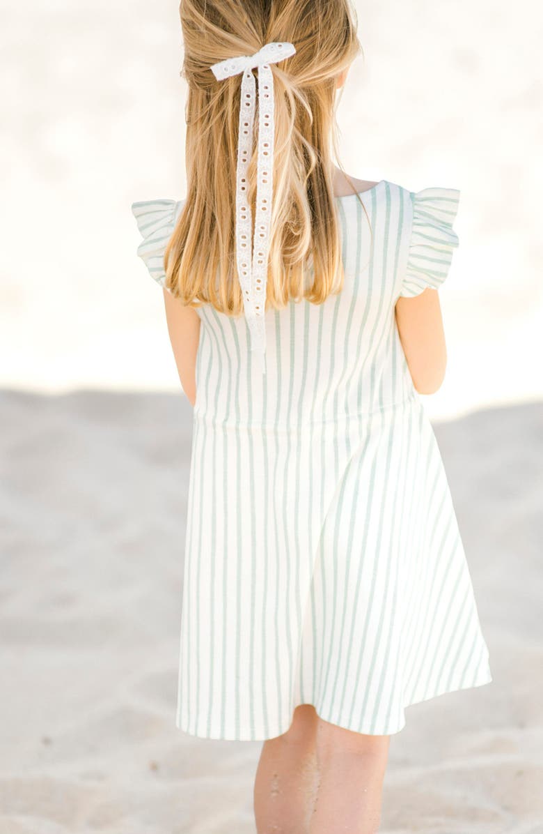 Pehr Kids' Stripe Organic Cotton Dress, Alternate, color, Stripes Away Sea