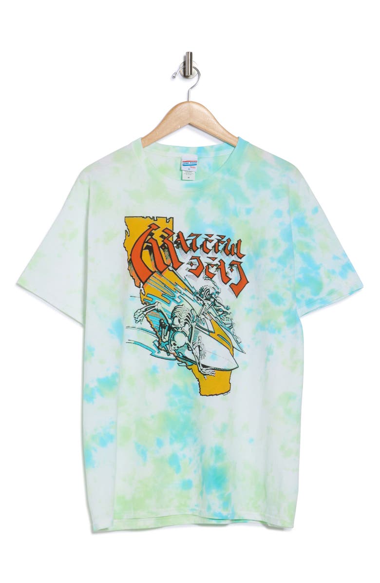 Junk Food Grateful Dead Tie Dye Graphic T-Shirt, Alternate, color, Tie Dye