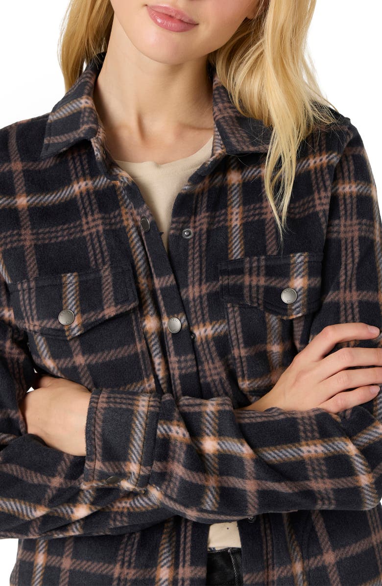 O'Neill Zuma Plaid Fleece Button-Up Shirt, Alternate, color, 