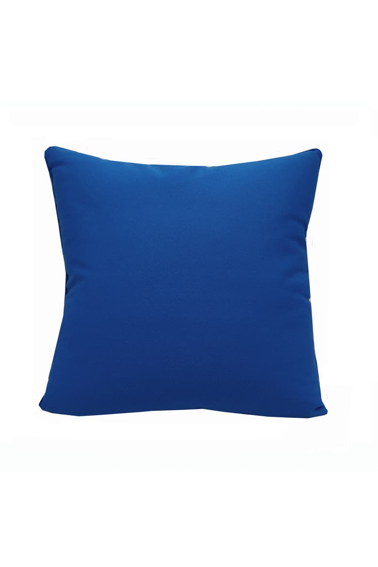 Blue Starfish Embroidered Indoor/Outdoor Accent Throw Pillow, Alternate, color, Blue