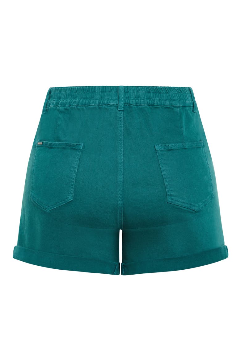 Holiday Cuff Denim Shorts, Alternate, color, HARBOUR BLUE