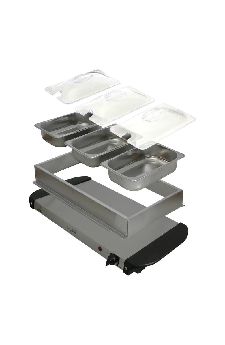 Megachef Buffet Server & Food Warmer, Alternate, color, Grey