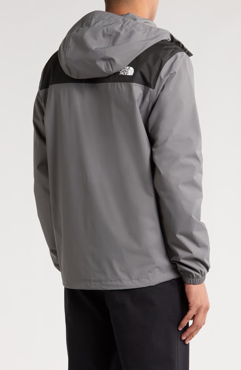 The North Face Antora Rain Jacket, Alternate, color, Smoked Pearl Tnf Bla